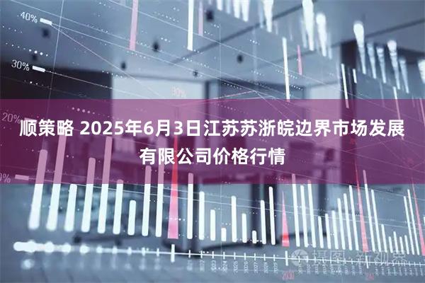 顺策略 2025年6月3日江苏苏浙皖边界市场发展有限公司价格行情