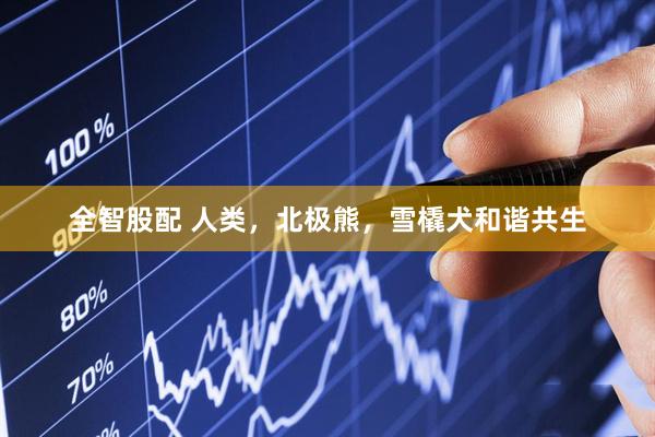 全智股配 人类，北极熊，雪橇犬和谐共生