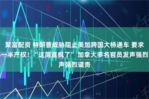 聚富配资 特朗普威胁阻止美加跨国大桥通车 要求分得一半产权！“这简直疯了” 加拿大多名官员发声强烈谴责