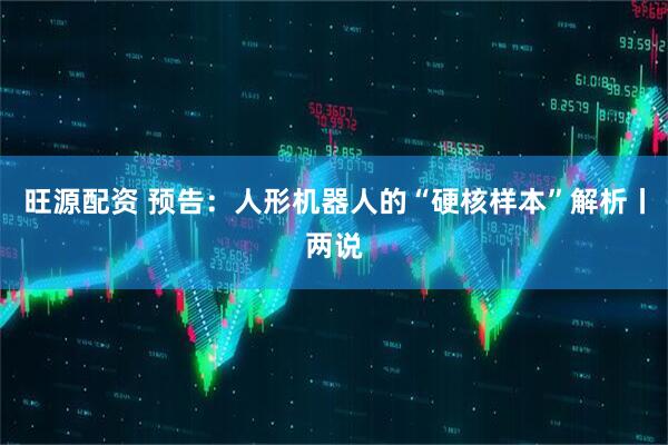 旺源配资 预告：人形机器人的“硬核样本”解析丨两说